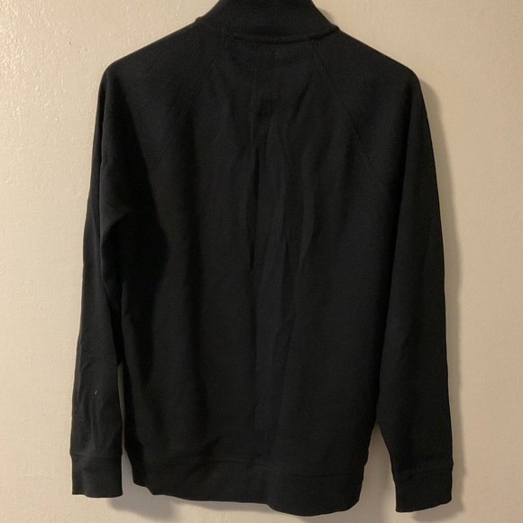 Men Brand New Without Tag Structure 1/4 Zip Black Small Sweater - Picture 2 of 3